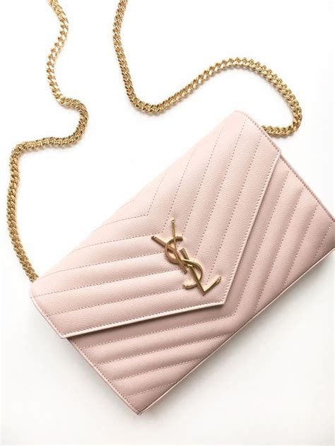 ysl pink bag with gold chain|pink yves saint laurent bag.